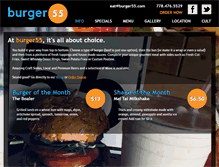Tablet Screenshot of burger55.com